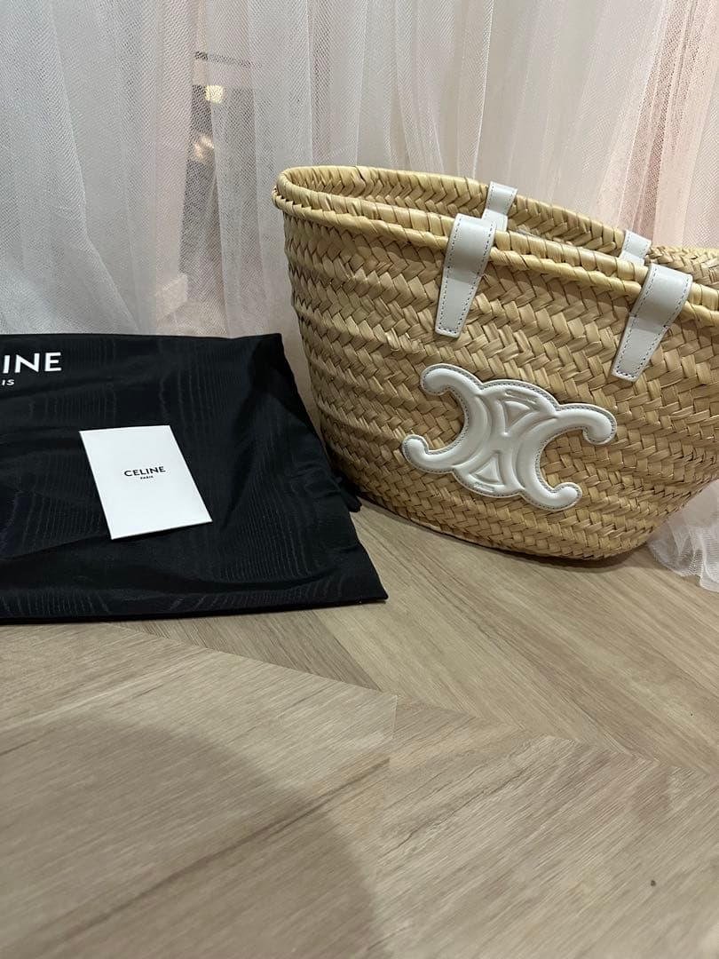 CELINE セリーヌティーントリオンフ クラシック パニエ　かごバッグ CELINE（セリーヌ） かごバッグ Teen Triomphe ティーン トリオンフ