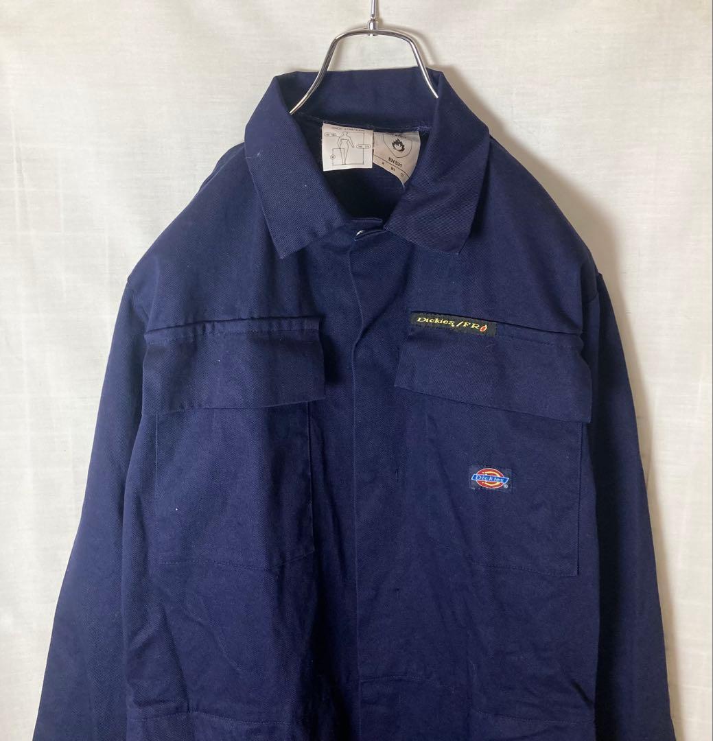 希少古着Dickiesディッキーズ ダークネイビーオールインワンツナギ