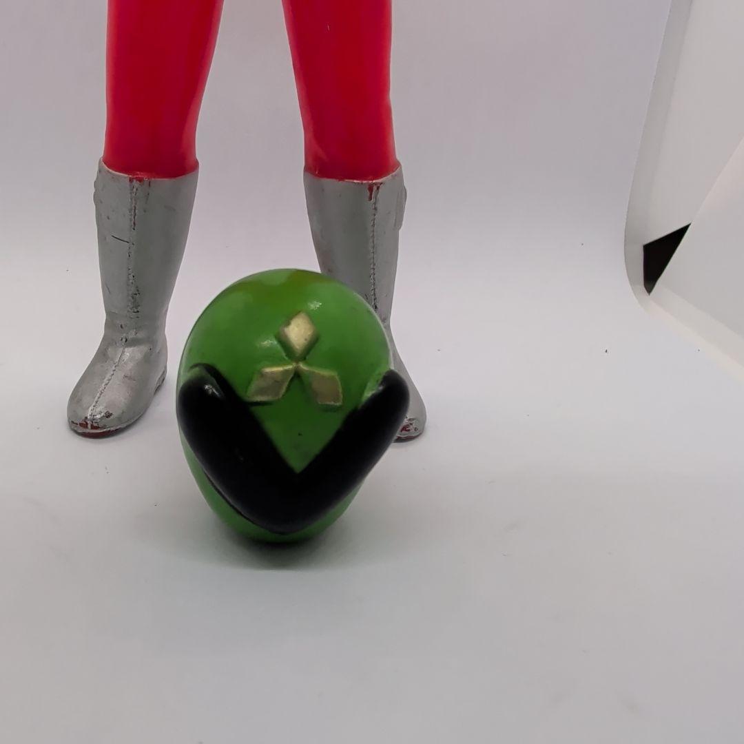 《昭和レトロ》秘密戦隊ゴレンジャー　アカレンジャー　ソフビ　パチ