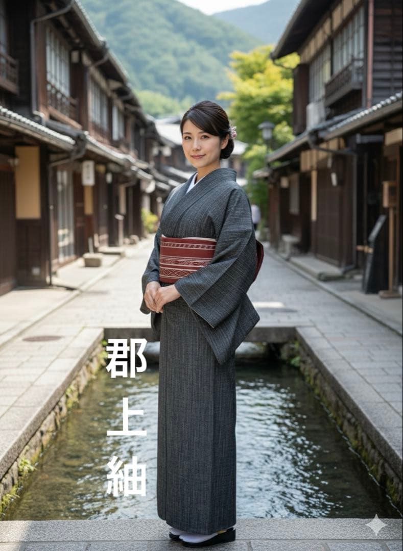 ☘️国宝品☘️【幻の紬】○岐阜県無形文化財【郡上紬】○草木染○本