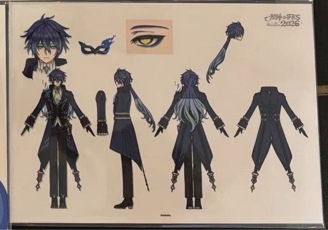 即発送 原神fes チケット 特典PVCデスクマット 原画ポスト フリンズ