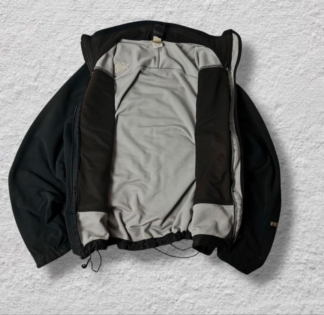 ノースフェイスソフトシェルジャケット90s古着vintageブラックUSA規格L