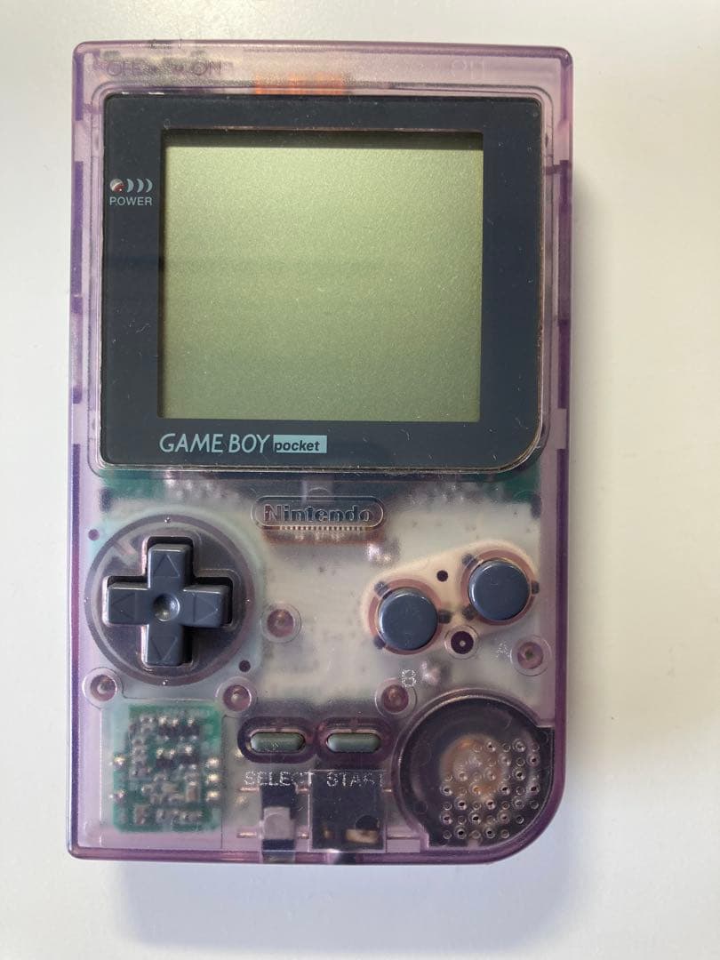 GAME BOY Pocket クリアパープル 本体とゲームソフト4本動作確認済