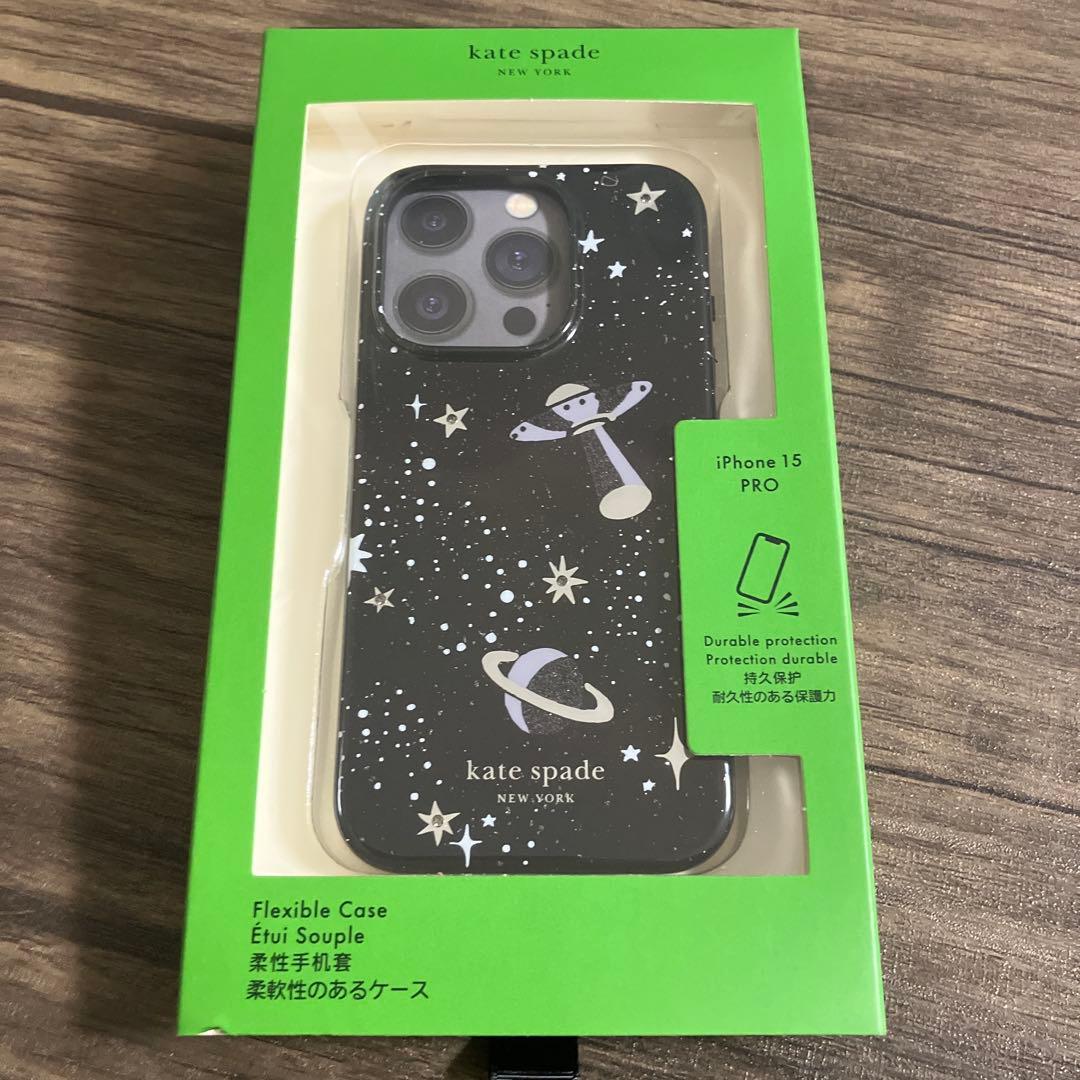 新品　未使用　ケイトスペード　iPhone15proケース　プラネット　スター org.jpg