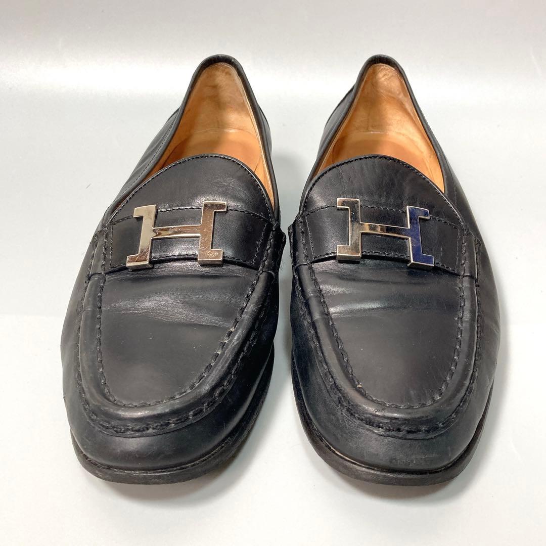 HERMES エルメス コンスタンス ローファー Hロゴ 革靴 37 1/2 - メルカリ