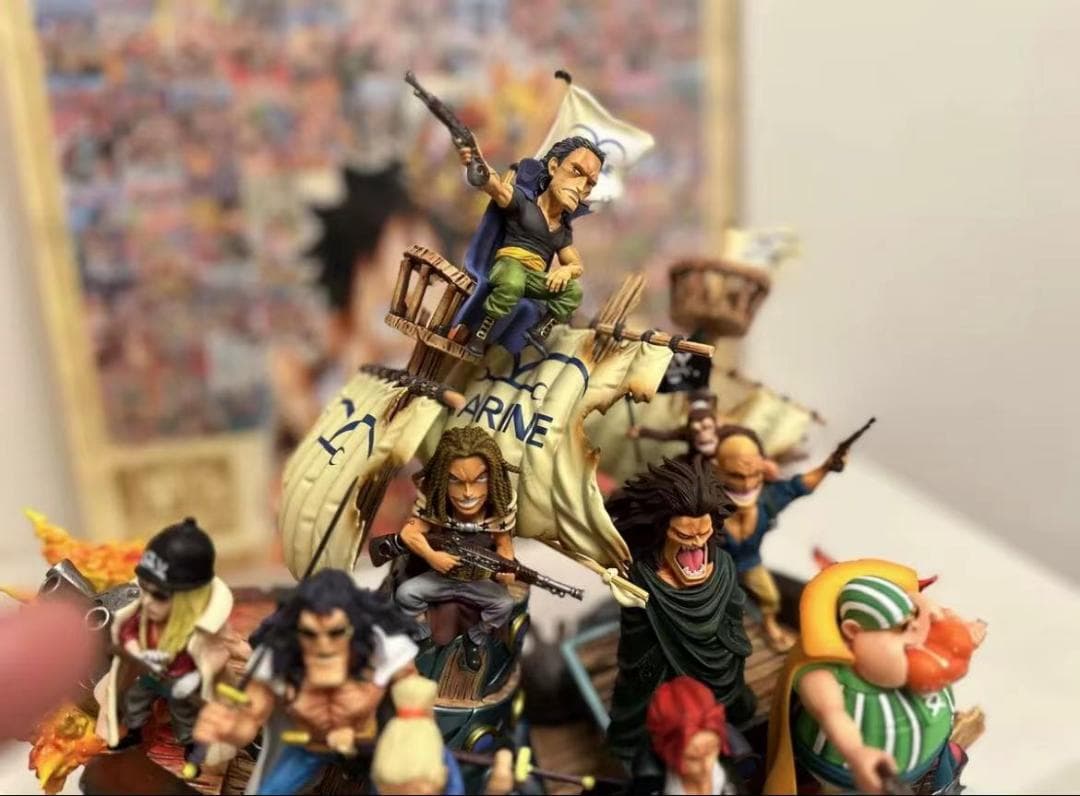 ワンピース YZ 赤髪海賊団 EX版 9点 ガレージキットスタチュー