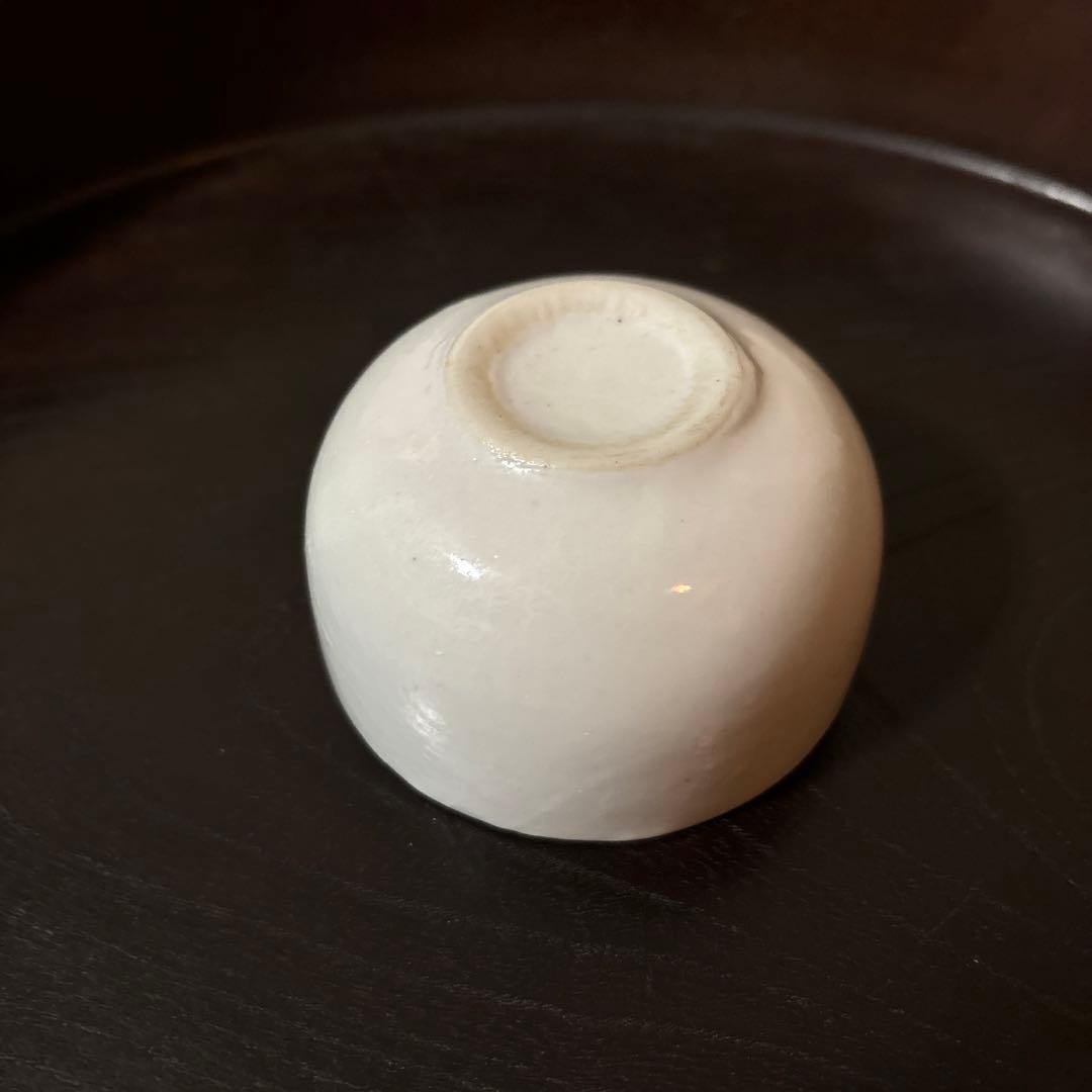 李朝 日帝時代 白磁ぐい呑み 筒盃 骨董 アンティーク 秦秀雄 白洲正子