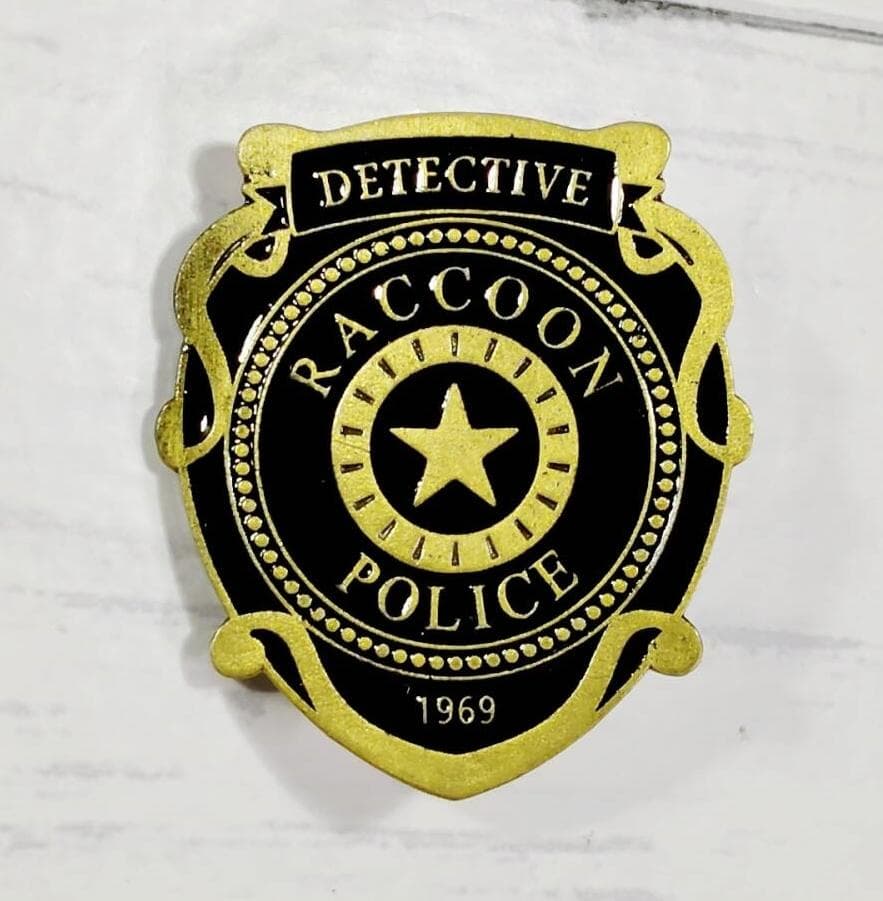 バイオハザード ラクーンシティ 警察バッジ ピンバッジ ブロンズ」jo