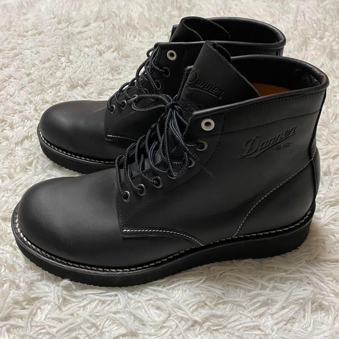 美品 ダナー ミルバスター レースアップブーツ ブラック 26.5cm レザー