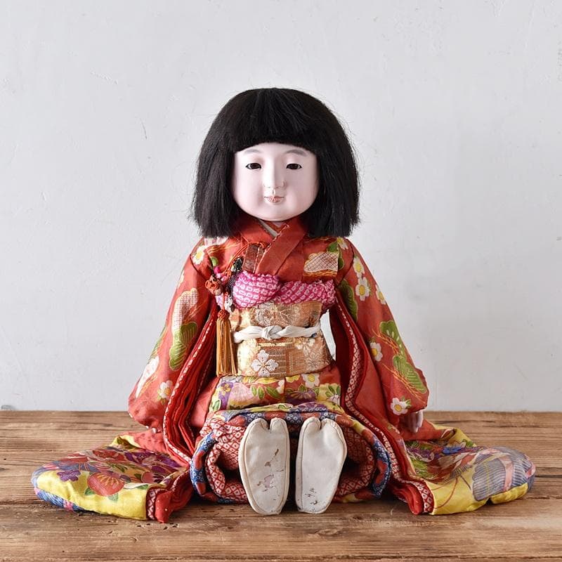 市松人形 昭和初期 女の子 光印 50㎝ 光龍斎 初代東光 丸平 - メルカリ