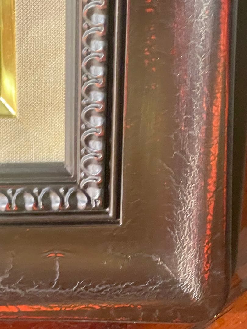 竹尾文夫 『水仙』油彩画 フレーム付き