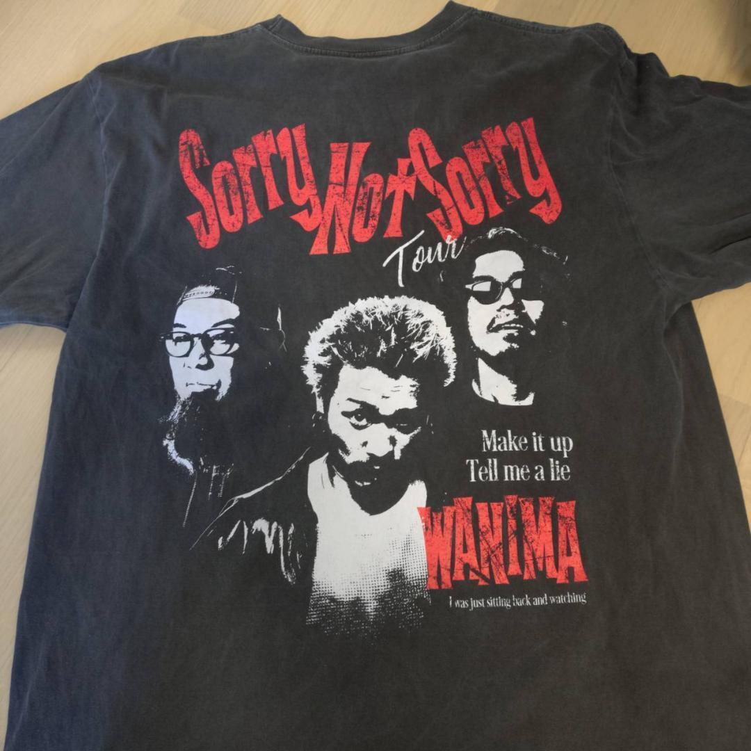 WANIMA Sorry Not Sorry Tour Tシャツ XL 黒 - メルカリ