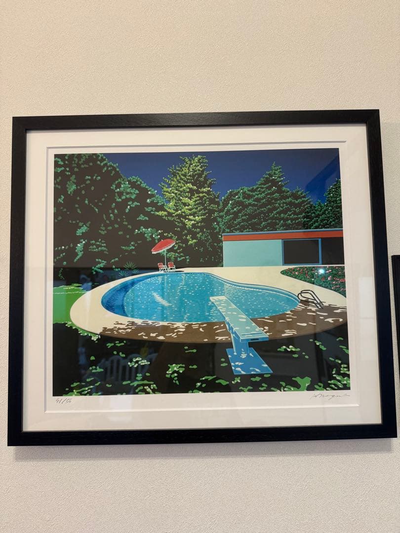 永井博　君は天然色　エディションナンバー付　ジグレープリント　絵画　アート 藤原さくら、大滝詠一「君は天然色」カバーを本日配信 アートワークは