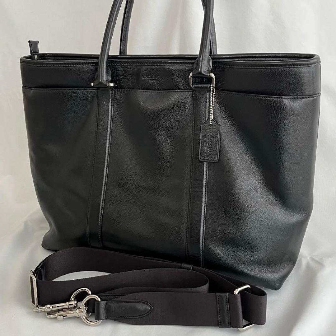 美品 COACH メトロポリタン ビジネスバッグ トート 2way オールレザー COACH（コーチ） トートバッグ メトロポリタン トート 32 メンズ