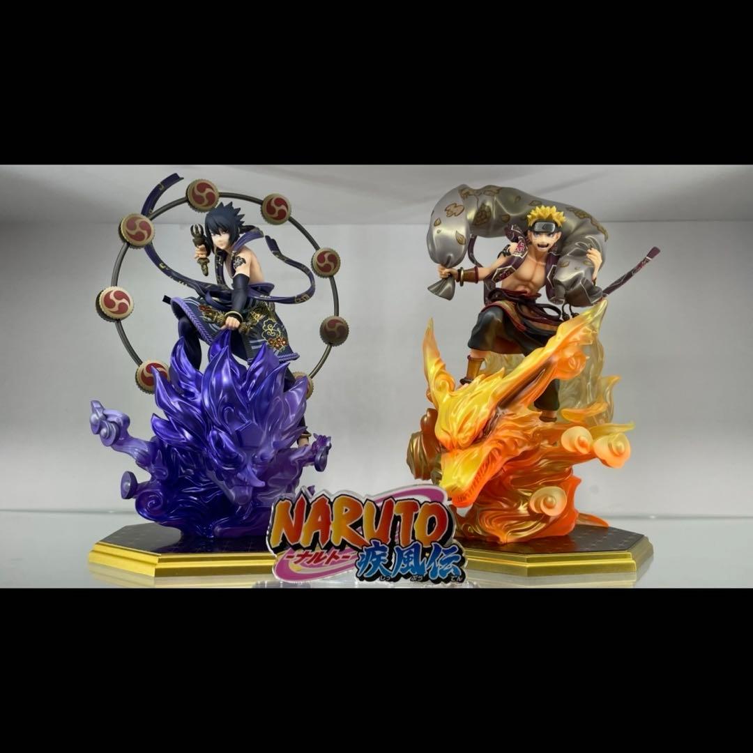 PreciousG.E.M.シリーズ うずまきナルト風神＆うちはサスケ雷神 PreciousG.E.M.シリーズ NARUTO-ナルト- 疾風伝 うずまきナルト 風神