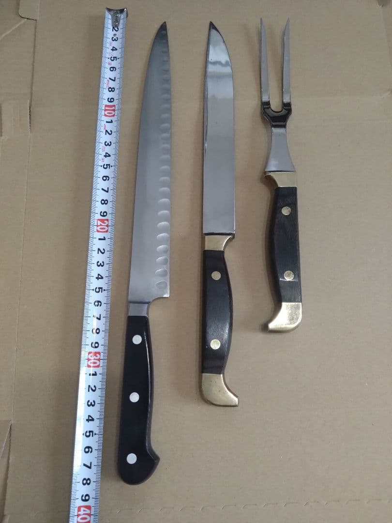 筋引き　カービングナイフ　フォーク　セット 筋引き カービングナイフ フォーク セット