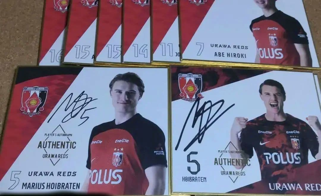 浦和レッズ 直筆サイン入りプレーヤーズミニ色紙 マリウス