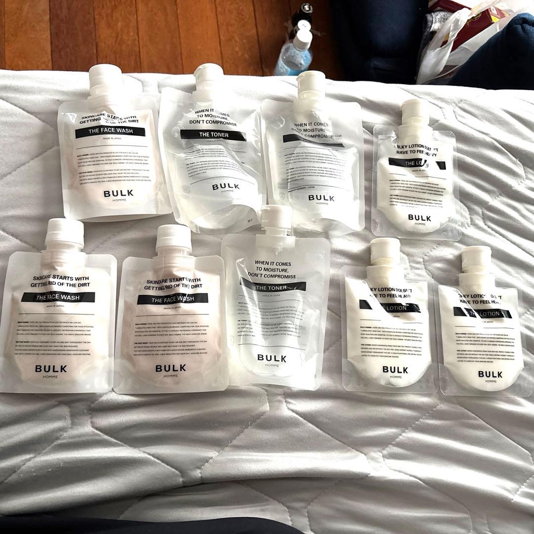 バルクオム　洗顔、化粧水、乳液3点セット３つと洗顔1つ Amazon.co.jp: バルクオム 洗顔 メンズ 100g & 化粧水 100ml & 乳液