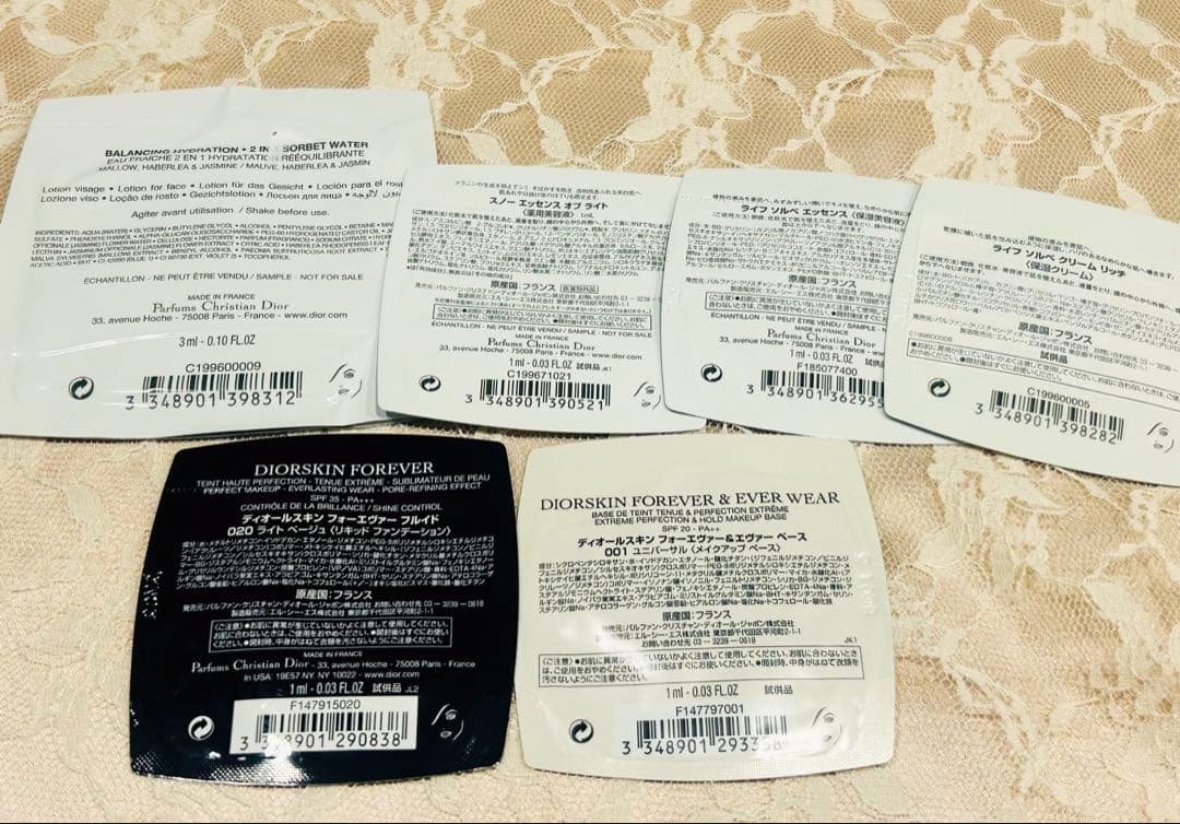 新品未使用 Dior リップ2点 サンプル 巾着 ショッパー付き