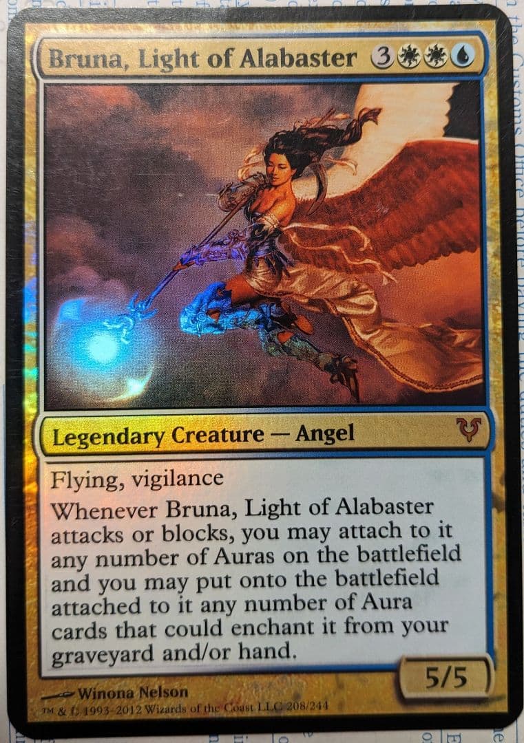 入手困難】大判カード 雪花石を率いる者、ブルーナ 特製獄庫 プロモ