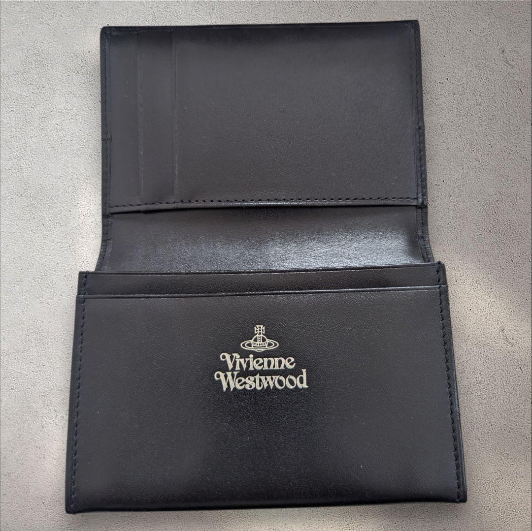 Vivienne Westwood ブラック レザー 名刺入れ カード入れ - メルカリ
