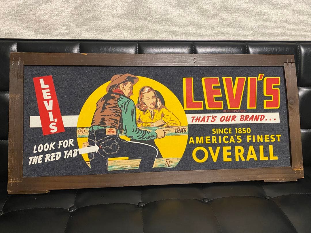 レア☆リーバイス販促看板LEVI'Sバナーデニム ヴィンテージ非売品LVC
