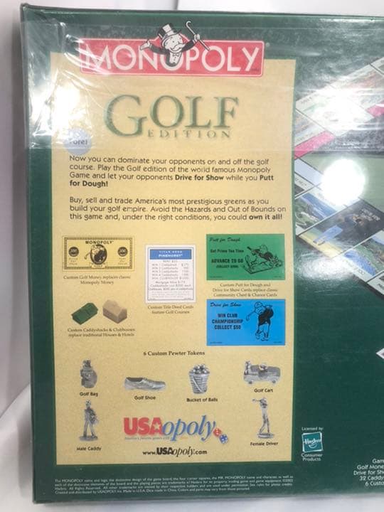 レア物 モノポリー ゴルフ Monopoly Golf 英語版