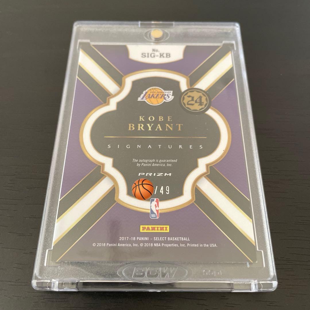 kobe コービー ブライアント 直筆サインカード 世界49枚限定