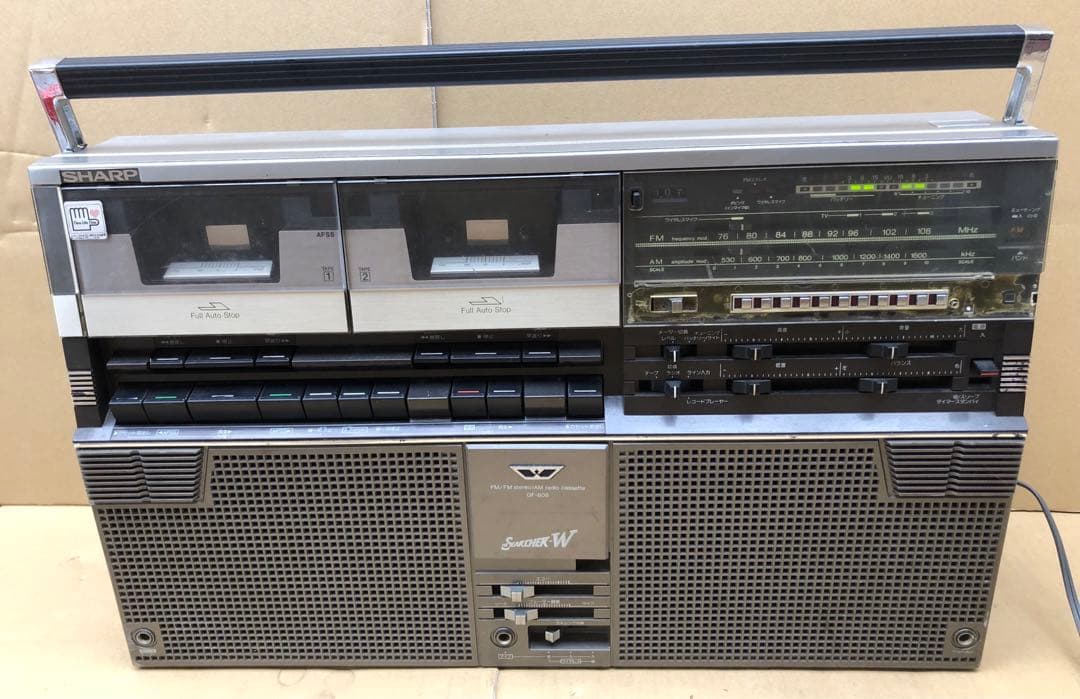 SHARP ザ・サーチャーW GF-808 ラジカセ 年代物(I1) - メルカリ