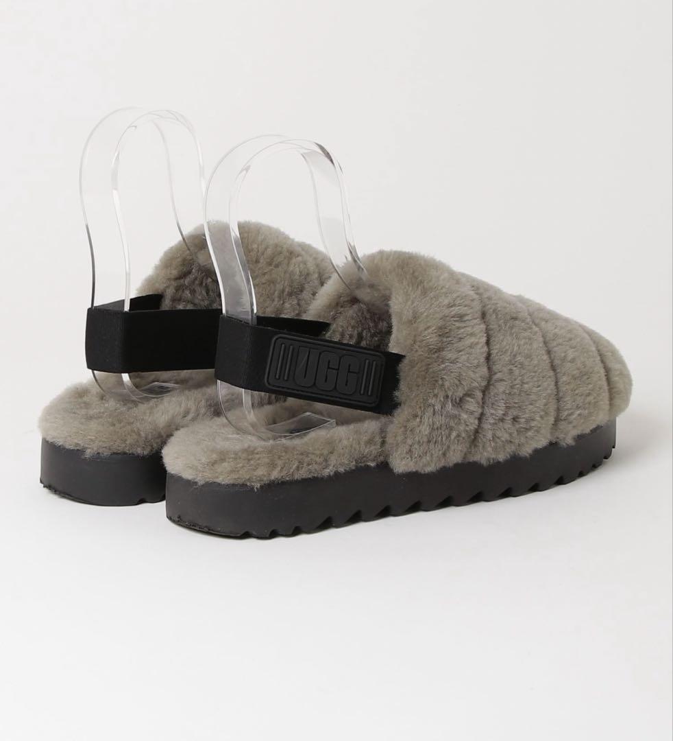 UGG フラットファーサンダル美品24cm