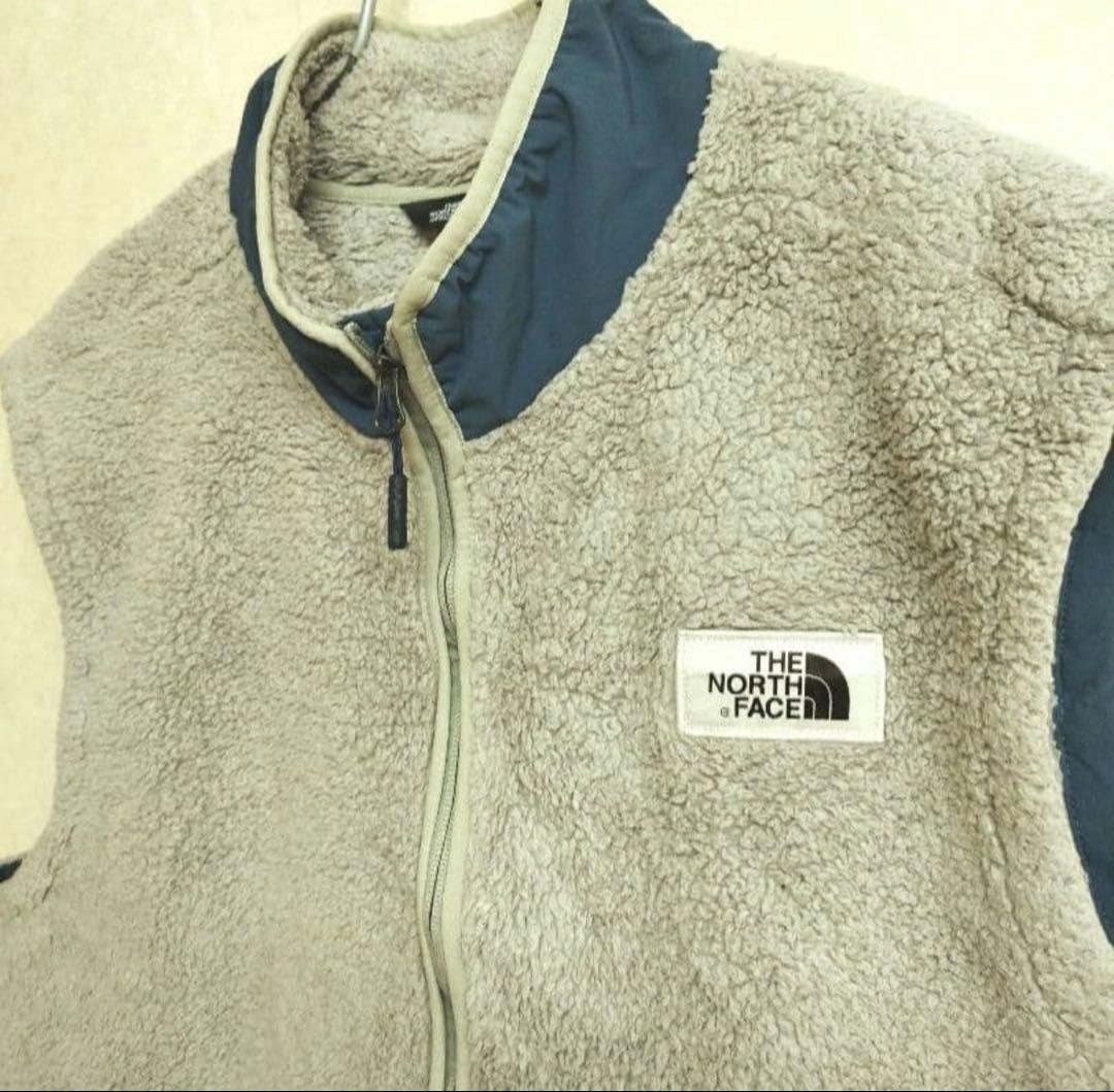 US規格 ノースフェイス ボアフリーステックベスト ベージュ メンズXXL