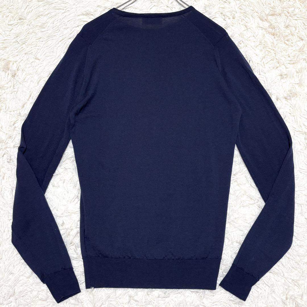 極美品 ジョンスメドレー 現行タグ エクストラファインメリノニット S