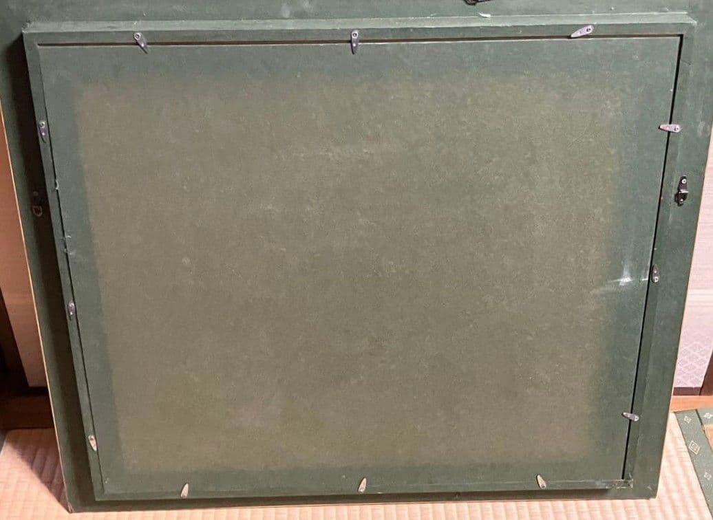 F10号 美品 最高級油絵額縁ゴールド箔押し日本製西洋風 裏板