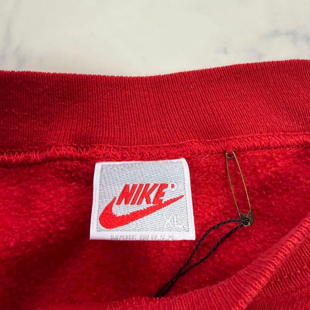 l*t様 NIKE 90s スウェット トレーナー 刺繍ロゴ 銀タグ レッド X