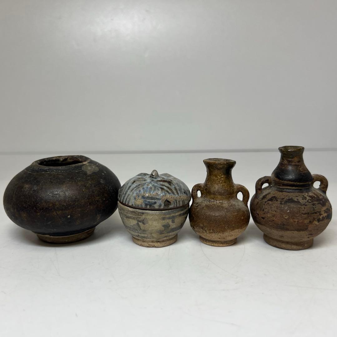 専用16世紀頃 宋胡ろく壺4点 最大h6cm 最長幅約8cm 東K8-0131① - メルカリ