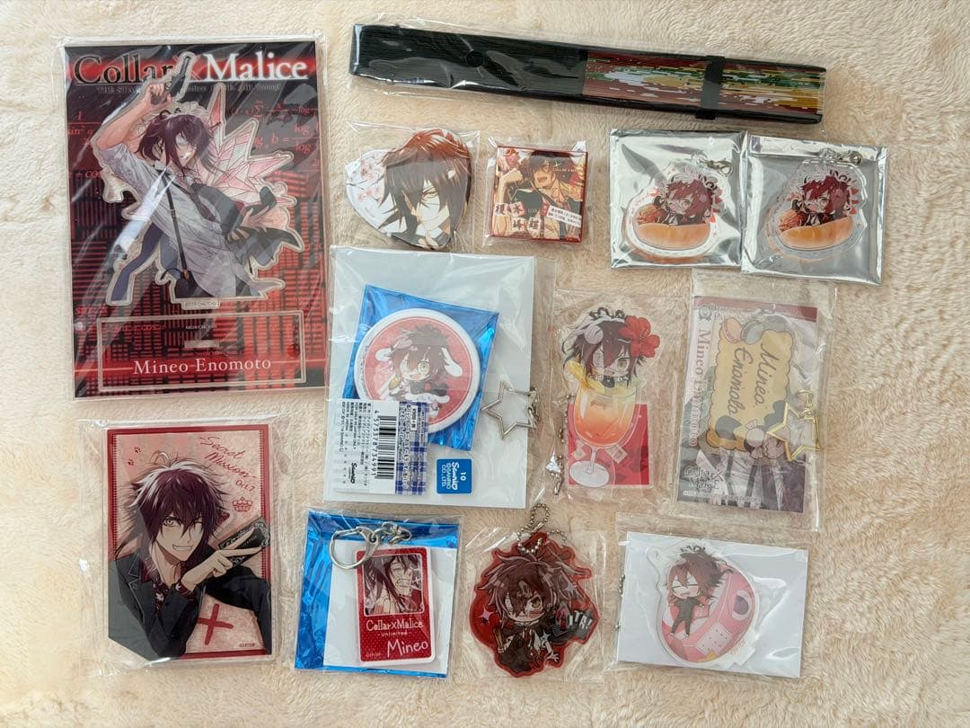 カラマリ 榎本峰雄 アクスタ 缶バッジ キーホルダー 扇子 まとめ売り