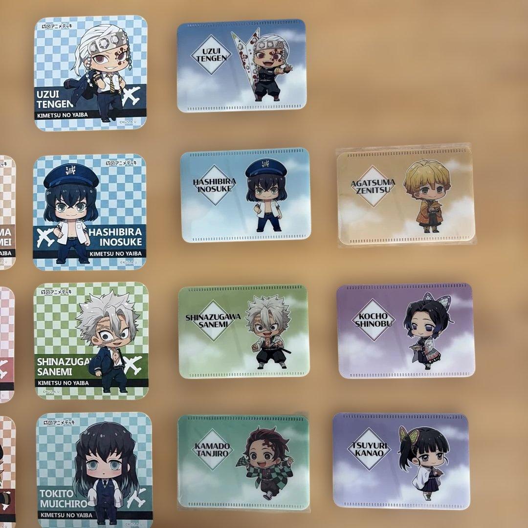 まとめ売り】鬼滅の刃 成田アニメデッキ コースター＋パスケース 限定