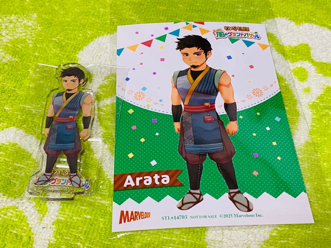 牧場物語 Let's！風のグランドバザール アラタ 特典ブロマイドアクスタ