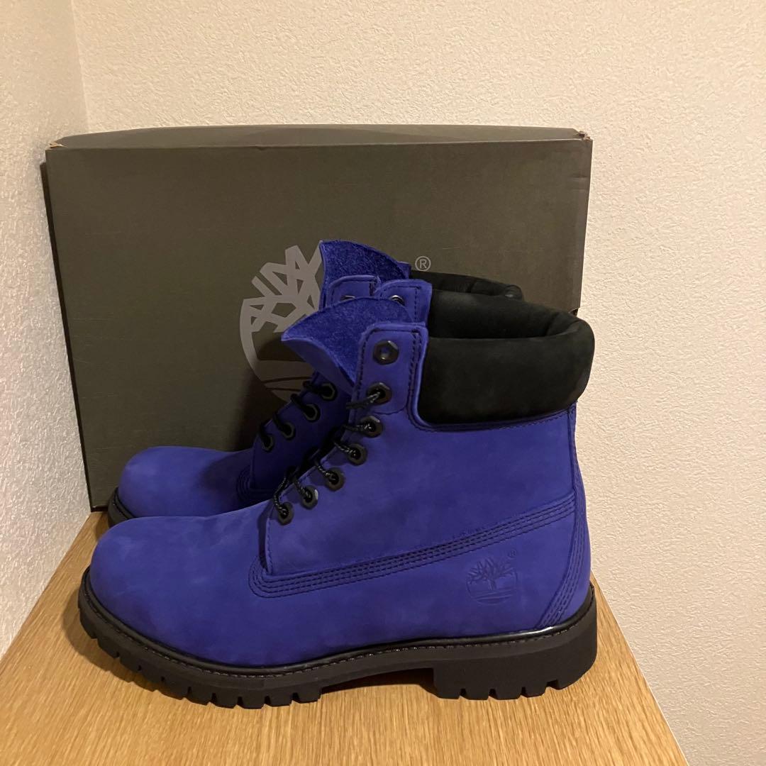 ✨新品✨　Timberland 6インチ　プレミアムブーツ 25.5cm ブルー