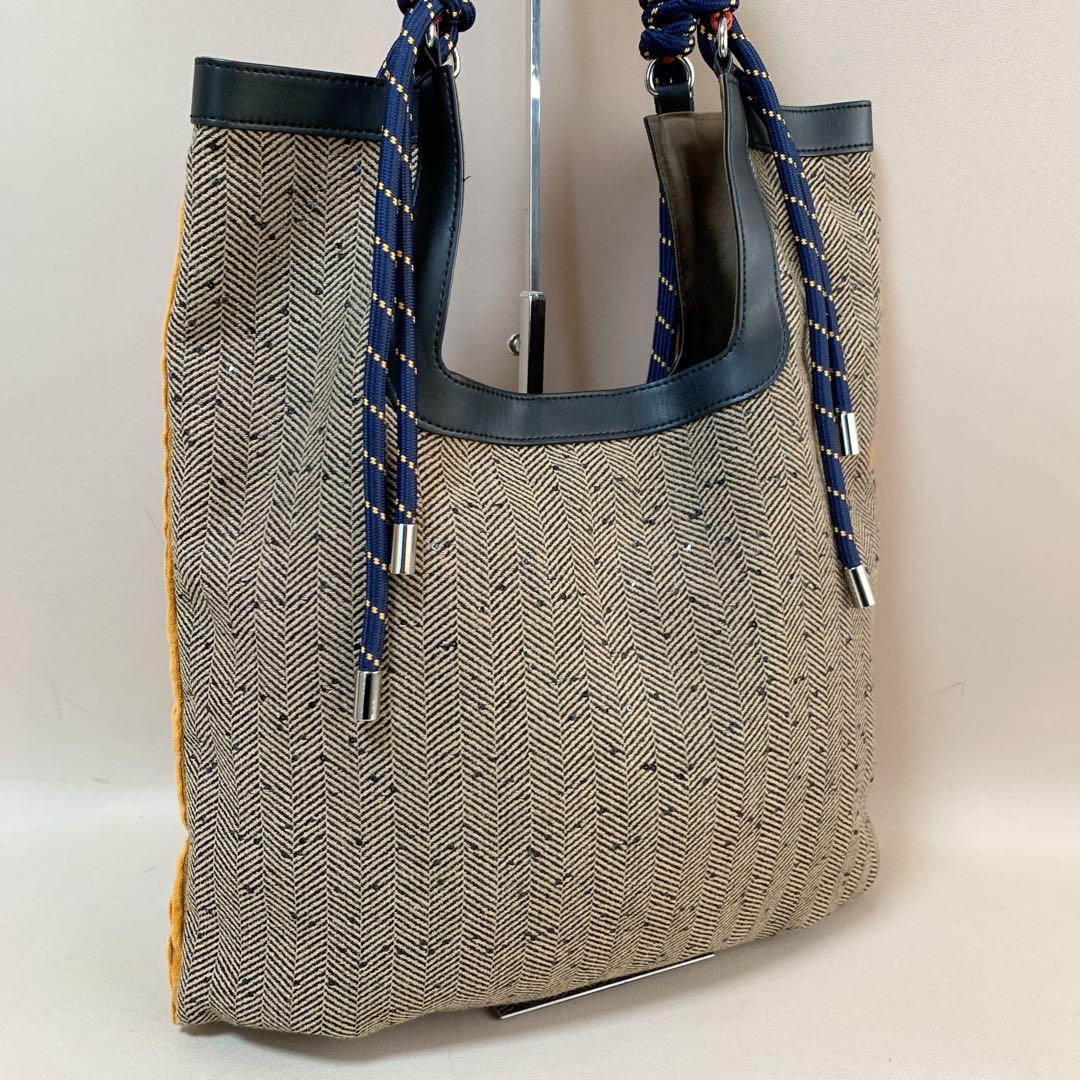 【146】 イアパピヨネ《A4サイズ対応》異素材/2フェイストートバッグ