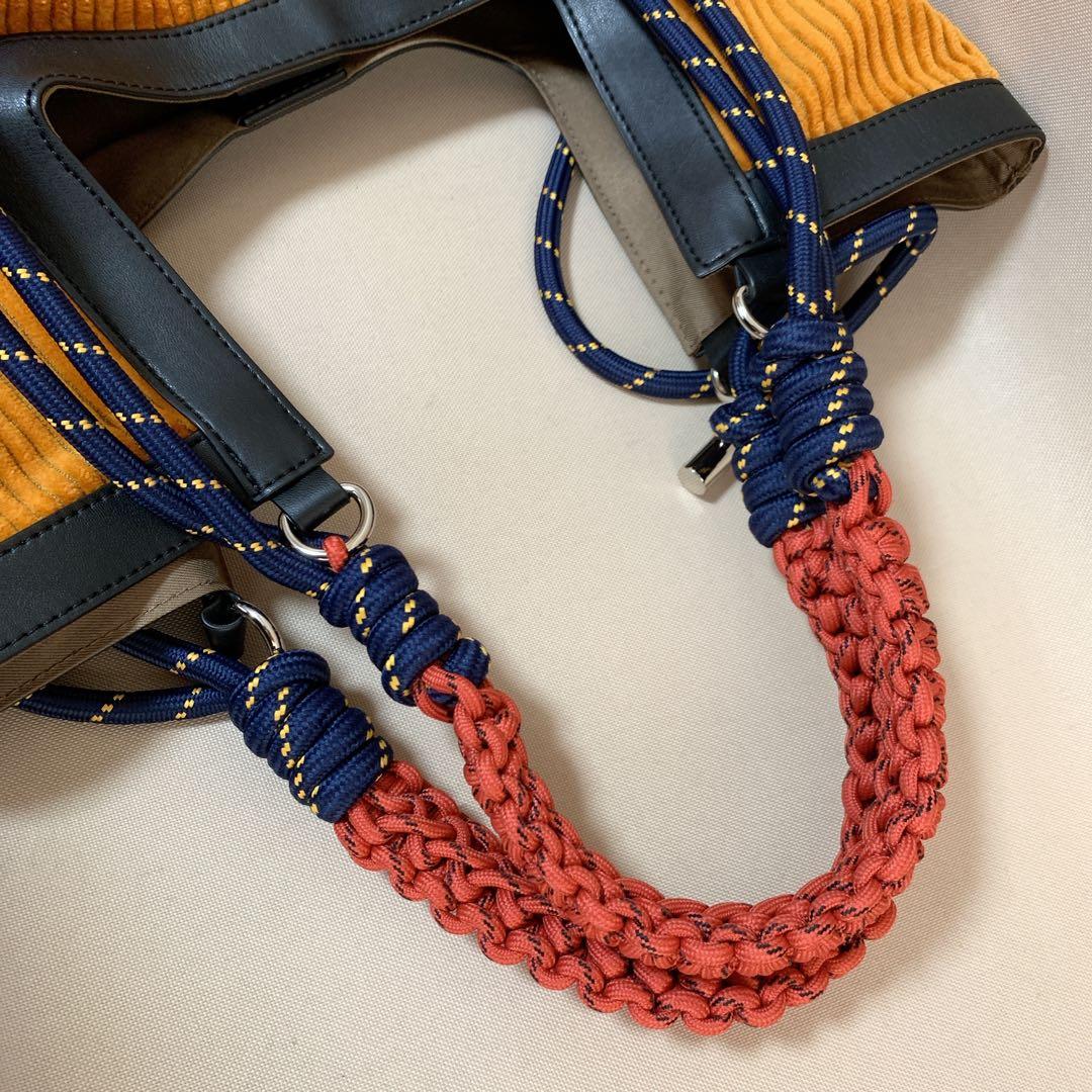 【146】 イアパピヨネ《A4サイズ対応》異素材/2フェイストートバッグ