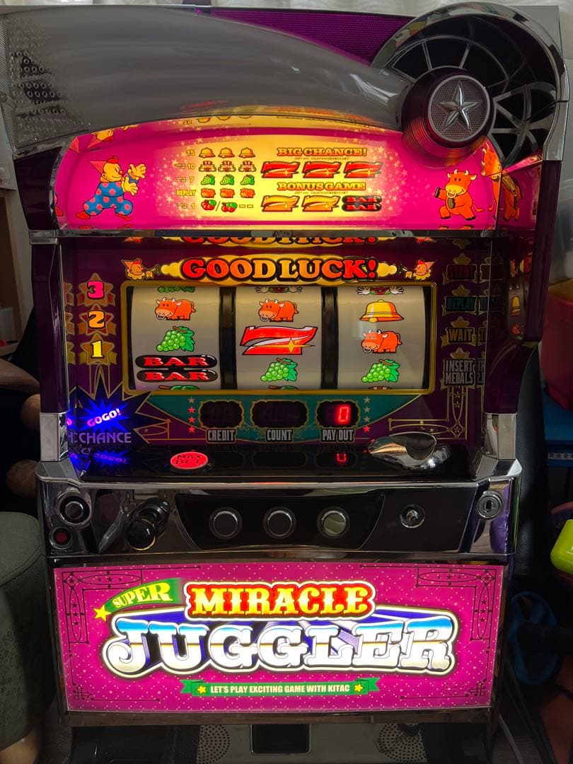 送料無料 IPSカウンター パチスロ実機 スーパーミラクルジャグラー