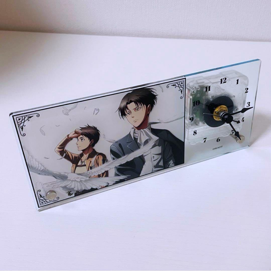 希少品】 進撃の巨人 アクリル置き時計 リヴァイ エレン - メルカリ