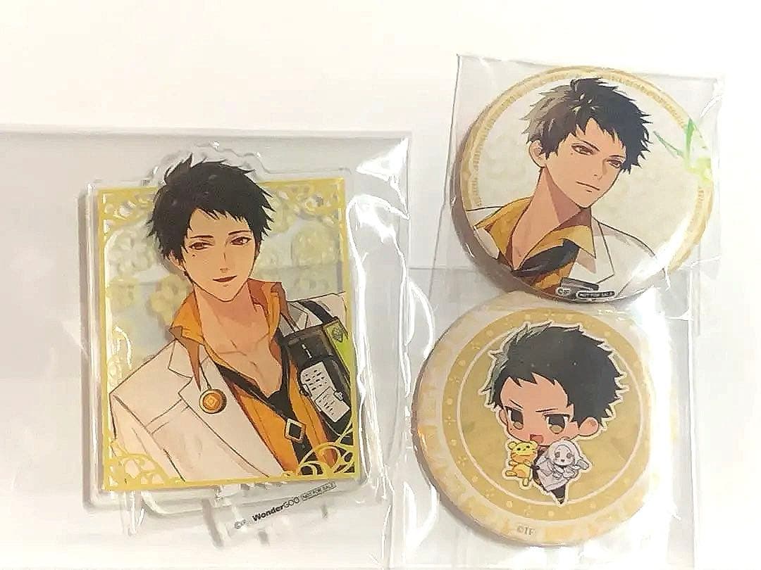 オランピアソワレ オラソワ ワングー アクスタ 缶バッジ メセカ 玄葉