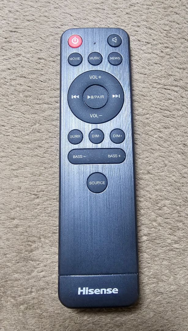 【美品】ハイセンス 2.1ch サウンドバー スピーカー HS214 リモコン