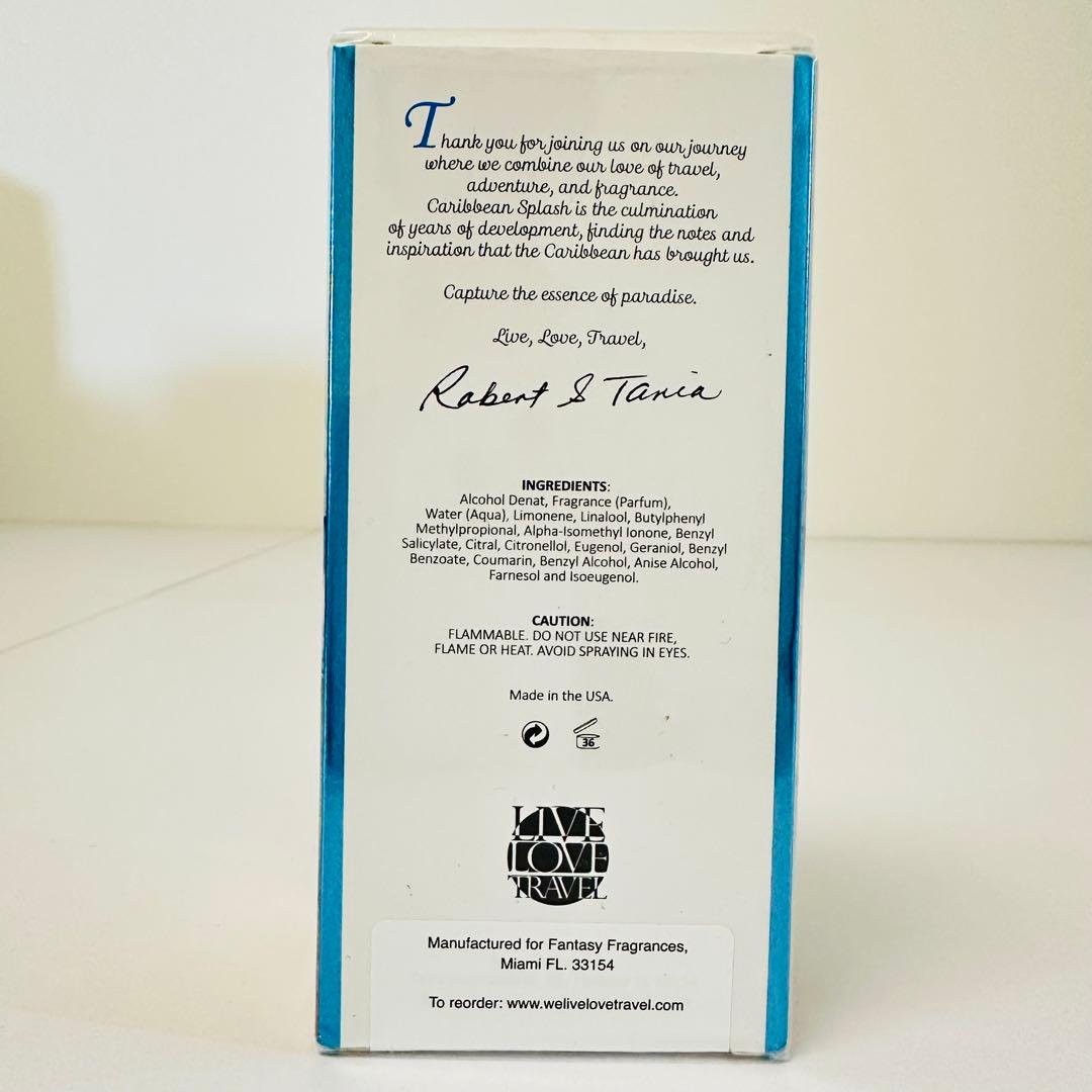 新品未使用未開封 カリビアン スプラッシュ バイ ライブラブトラベル 100ml
