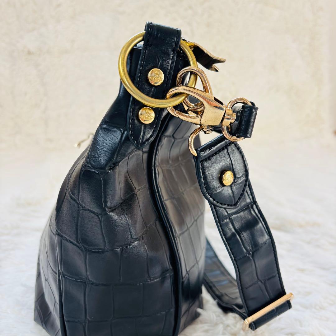 vivienne westwood クロコダイル 2way オーブ ショルダー