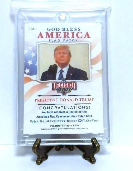 お宝品】アメリカ大統領 ドナルド・トランプ 国旗パッチカード - メルカリ