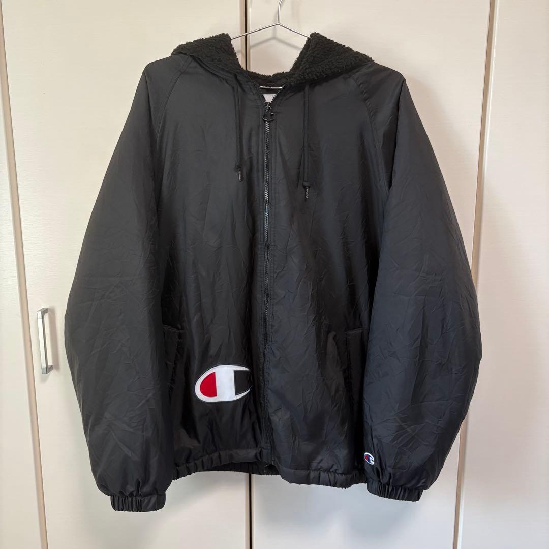 Supreme x Champion フード付きジャケット M ブラック - メルカリ