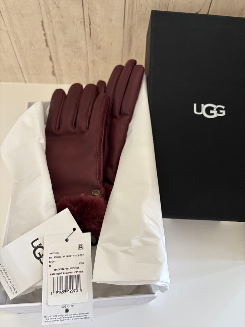 UGG手袋 楽天市場】アグ 手袋 メンズ ホイップステッチ シープスキン グローブ